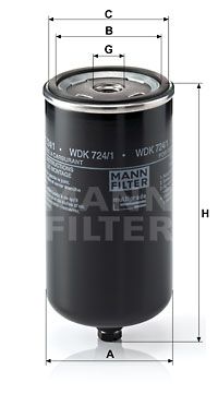 FILTRO COMBUSTIBLE MANN WDK 724/1