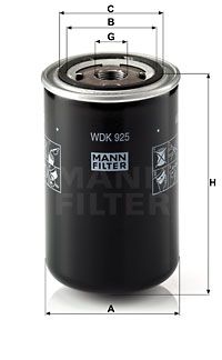 FILTRO COMBUSTIBLE MANN WDK 925