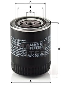 FILTRO COMBUSTIBLE MANN WK 930/4
