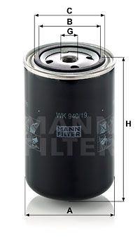 FILTRO COMBUSTIBLE MANN WK 940/19