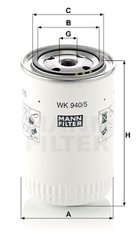 FILTRO COMBUSTIBLE MANN WK 940/5