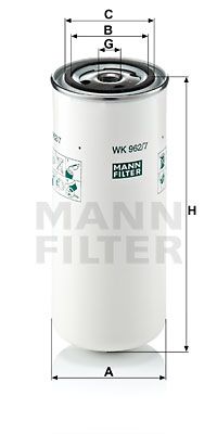FILTRO COMBUSTIBLE MANN WK 962/7