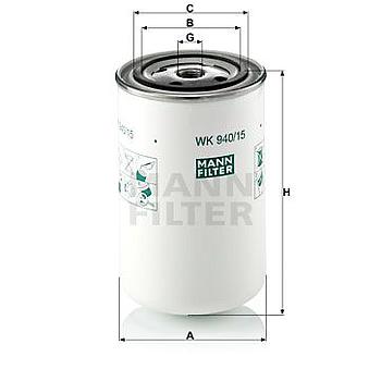 FILTRO COMBUSTIBLE MANN WK 940/15