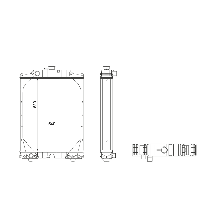 RADIADOR FIAT F100,F110,F115,F120,F130 REF. 111025009B