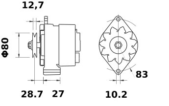 Alternador MAHLE MG462