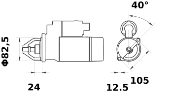 MOTOR DE ARRANQUE MAHLE MS301