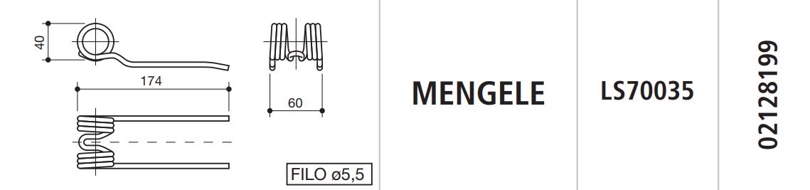 MUELLE AUTOCARGADOR MENGELE LS70035