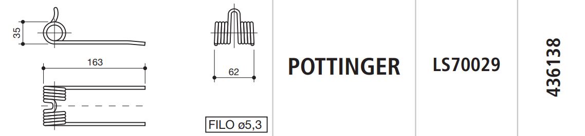 MUELLE AUTOCARGADOR POTTINGER LS70029