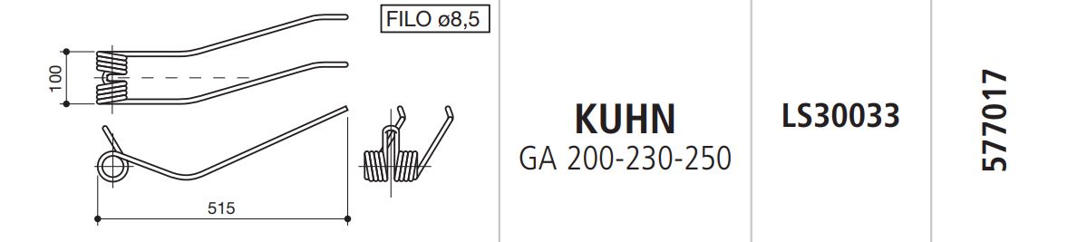 MUELLE RASTRILLO KUHN LS30033