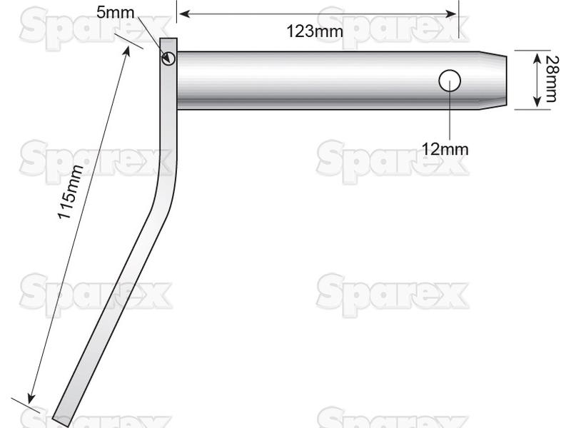 Bulon Con Asa Cat.2 28X123 mm Sparex S.8861