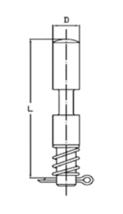 PULSADOR NUDO TRANSMISION 13X80 mm