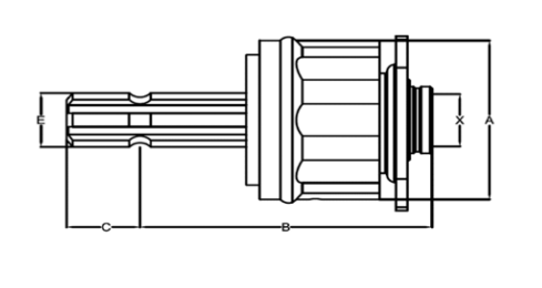 RUEDA LIBRE DE PESTILLOS RLPE.1 1 3/8” Z6 - 1 3/8” Z6 1600 Nm