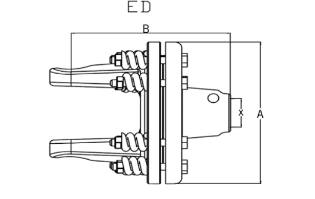 EMBRAGUE PARA TRANSMISION ED.1 DE 2 DISCOS Ø 180mm 1 3/8” Z6 REF. 90-04