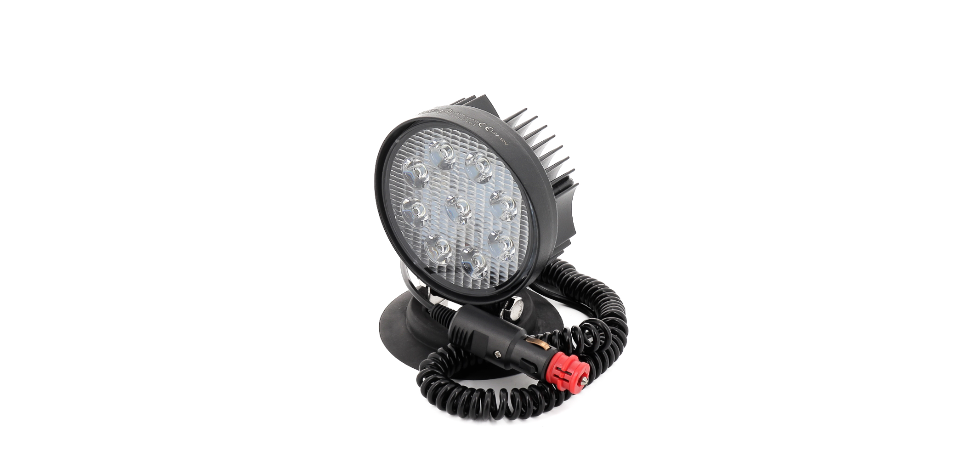 FARO TRABAJO 9 LED REDONDO BASE MAGNETICA 1450 Lm.