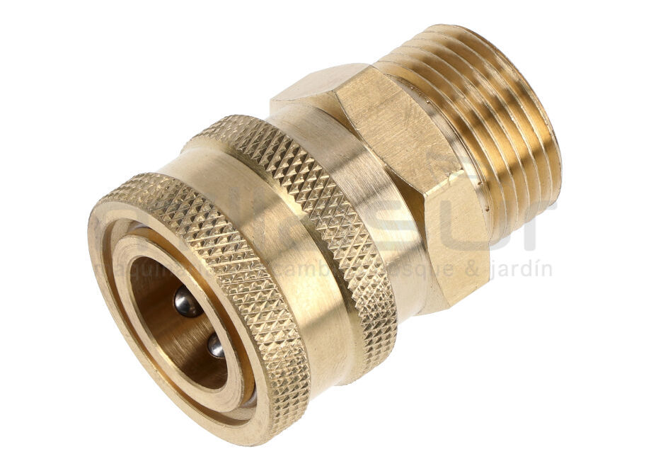 CONECTOR MANGUERA HIDROLIMPIADORA 3/8&quot; HEMBRA RAPIDO - 22MM MACHO