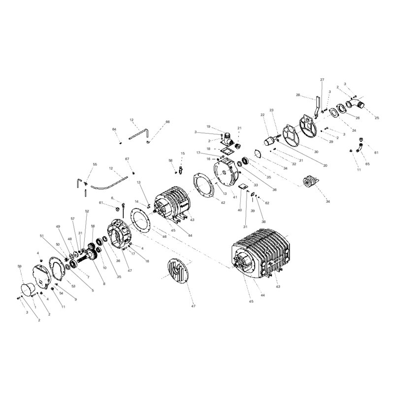 Portadas rotor depresores HERTELL KD-3000 a KD-14000 (N.60)