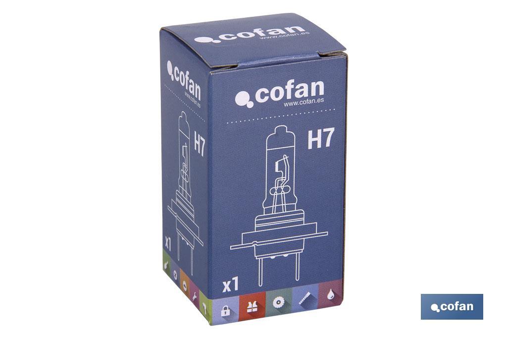 LÁMPARA HALÓGENA COFAN H7 (Px26d) 24V 70W