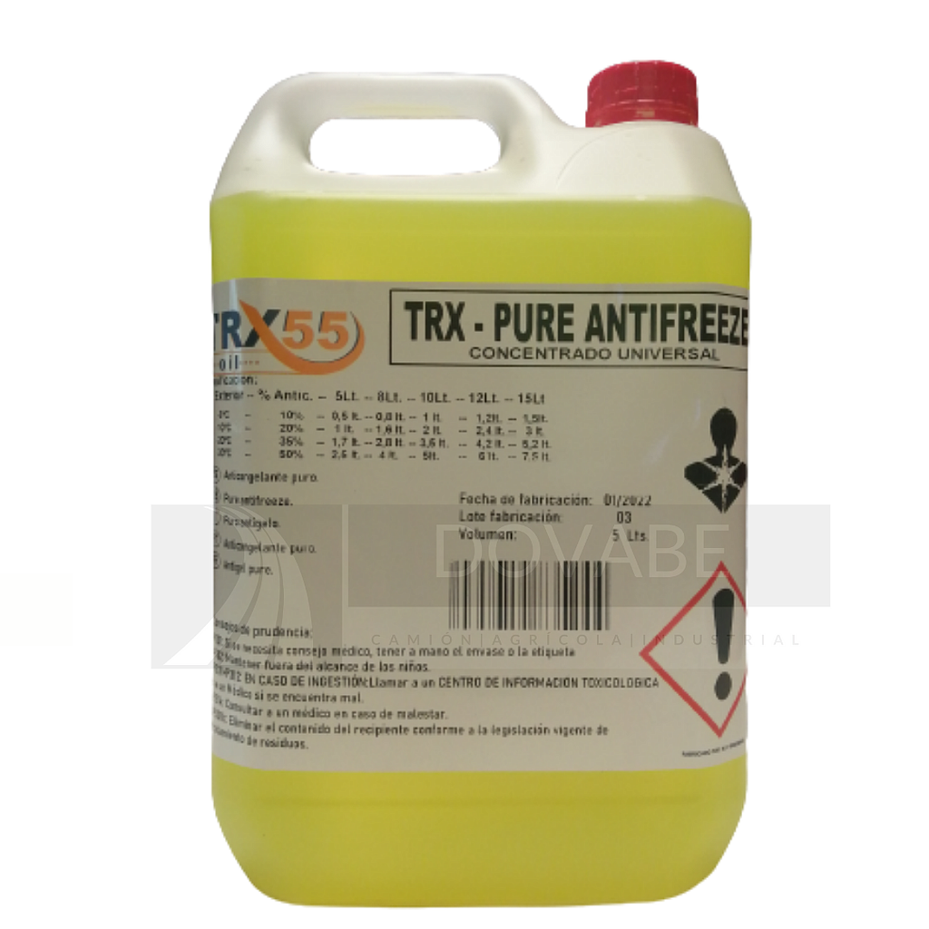 ANTICONGELANTE PURO TRX55 5L.