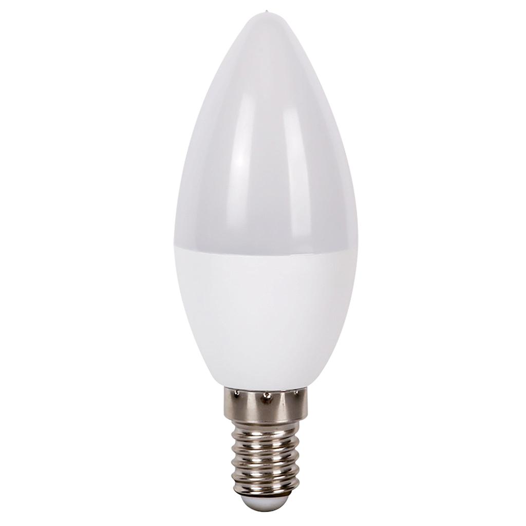 BOMBILLA VELA LEDS 5W E14 LUZ FRIA 6500K