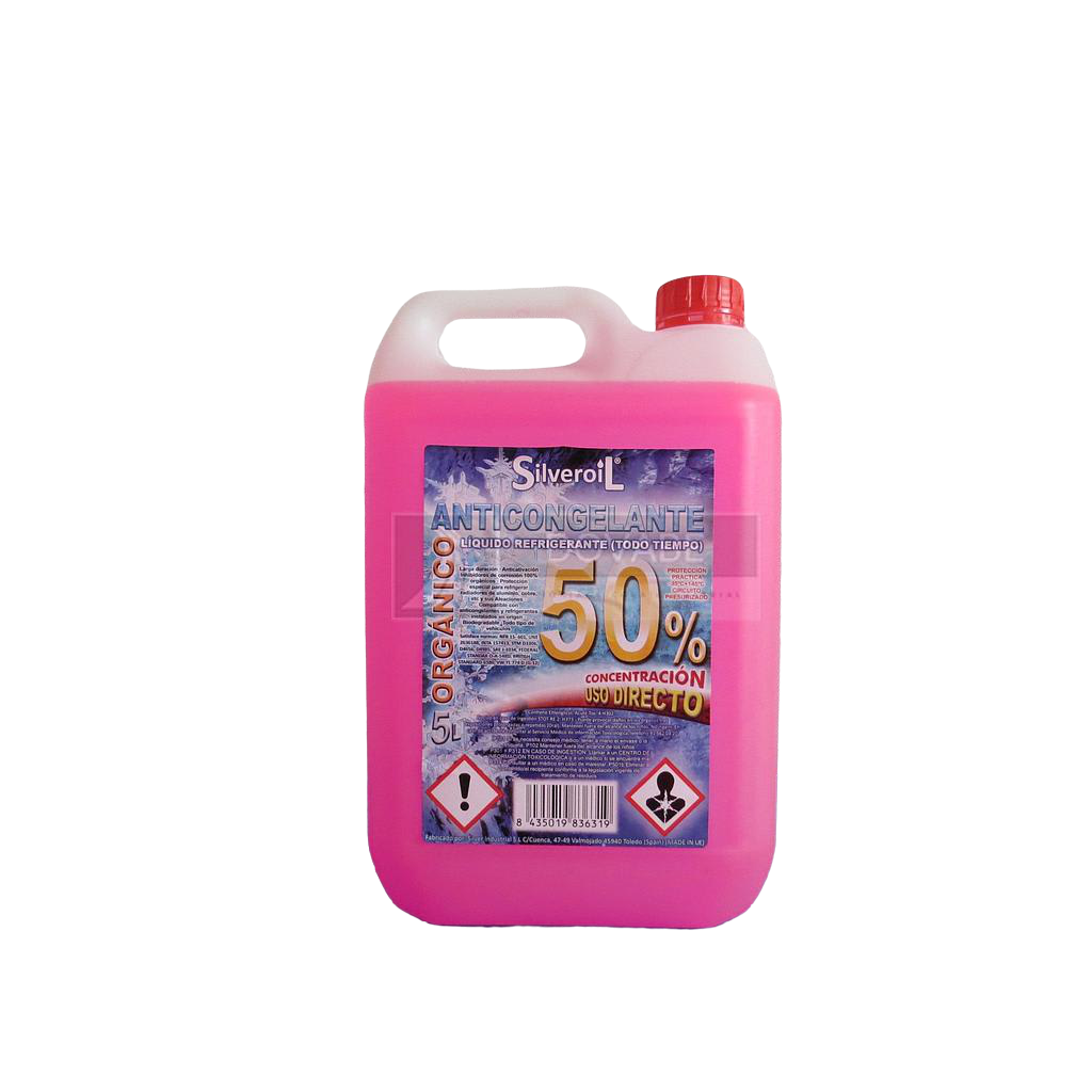 Anticongelante Silveroil orgánico 50% 5L (Rosa)