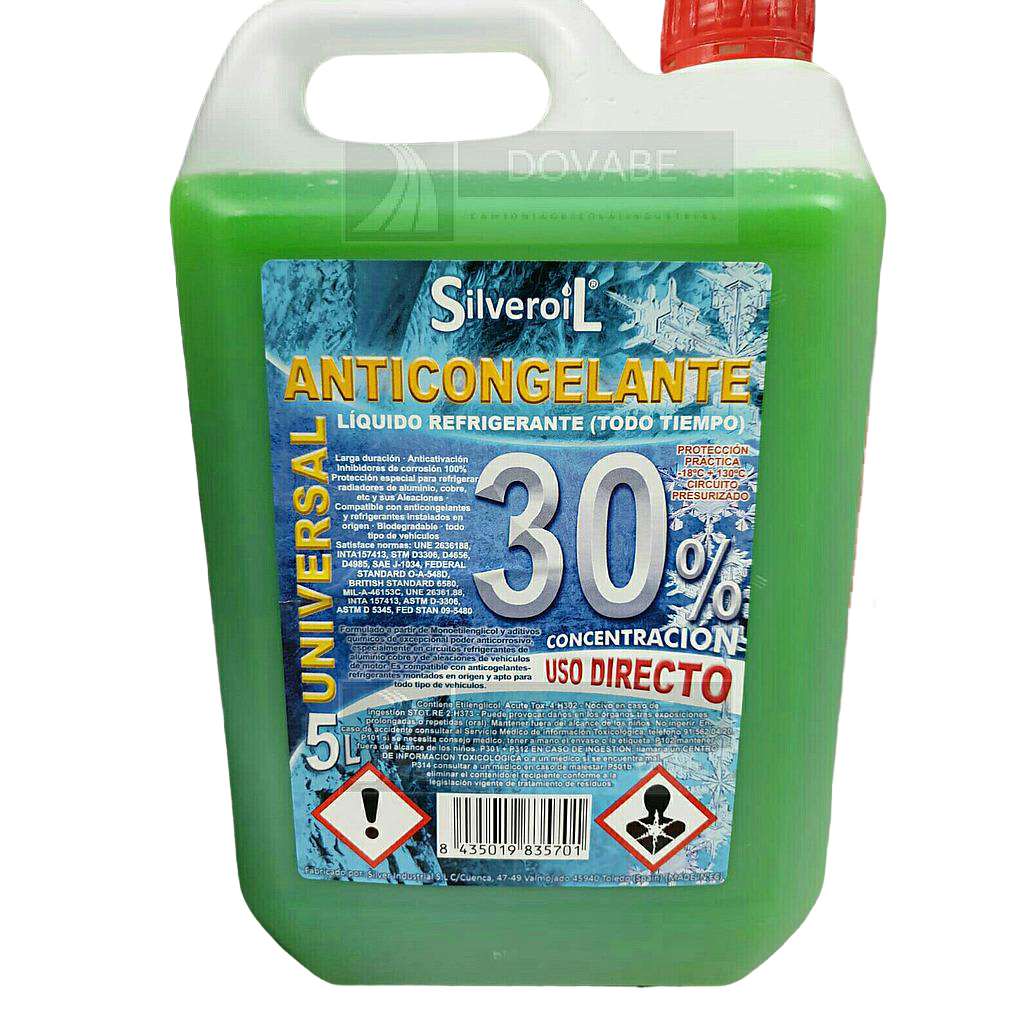 Anticongelante Silveroil 30% 5L (Verde)