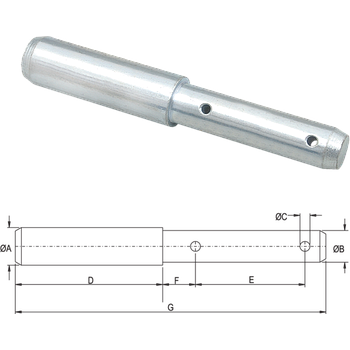 BULON-PASADOR 2 MEDIDAS 25/19X180mm DIP2524DH