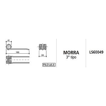 MUELLE ROTOEMPACADORA MORRA 3º TIPO LS60049