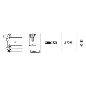 MUELLE AUTOCARGADOR GHIOZZI LS70011