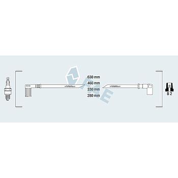 Cable de bujía antiparasitario FAE 85650