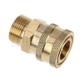 CONECTOR MANGUERA HIDROLIMPIADORA 3/8" HEMBRA RAPIDO - 22MM MACHO