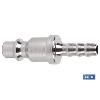 CONECTOR AIRE CON ESPIGA TUBO 8 mm